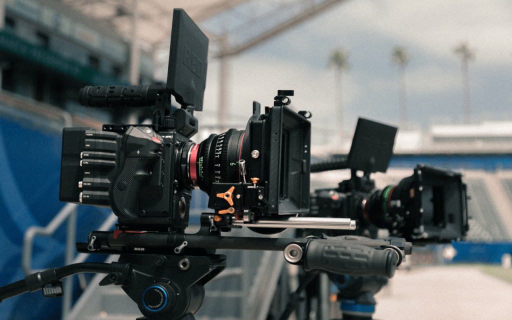 equipe tournage video banque